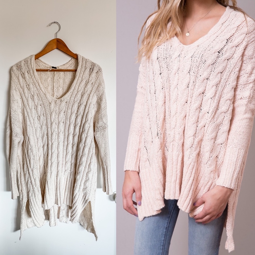 Free People Easy Cable Sweater